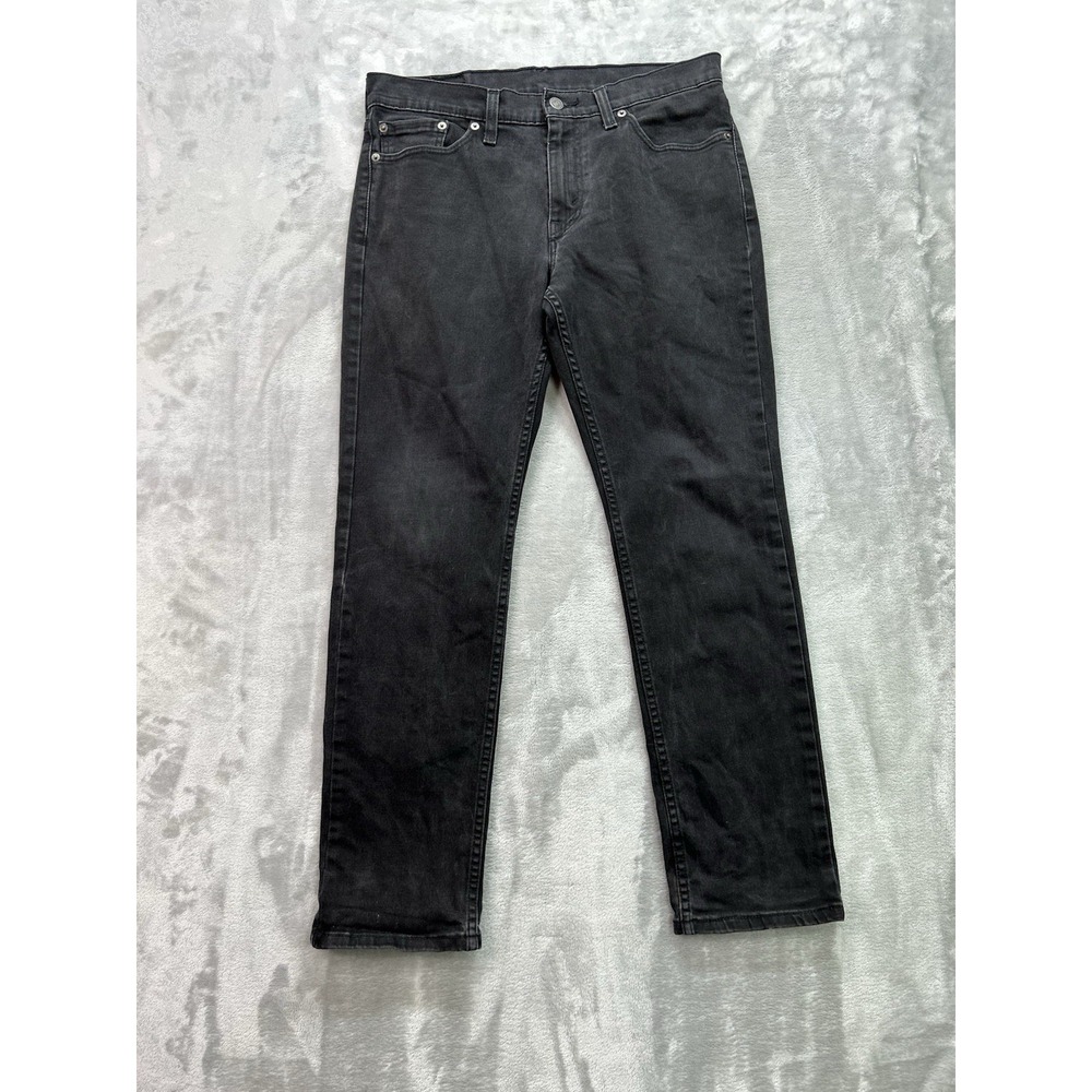 Levis 511 Jeans Mens Sz 32x30 Black Slim Fit Faded Grunge Workwear Street Guys